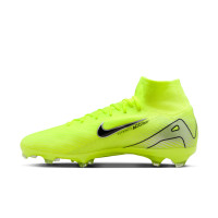 Nike Zoom Mercurial Superfly 10 Pro Gras Voetbalschoenen (FG) Neongeel Zwart Zilver