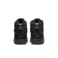 Nike Court Borough Mid 2 Baskets Enfants Noir Gris Foncé