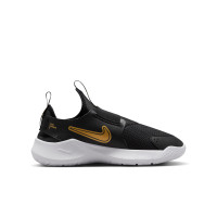 Nike Flex Runner 3 Chaussures de Jogging Enfants Noir Doré Blanc