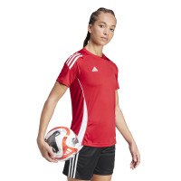 adidas Tiro 24 Trainingsshirt Dames Rood Wit