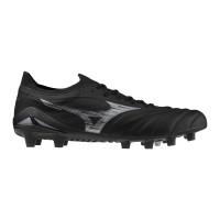 Mizuno Morelia Neo IV Beta Elite Gazon Naturel Chaussures de Foot (FG) Noir Argenté