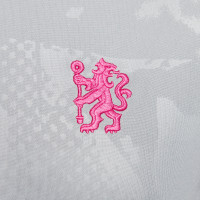 Nike Chelsea Pre-Match Trainingsshirt 2024-2025 Dames Grijs Zwart Roze