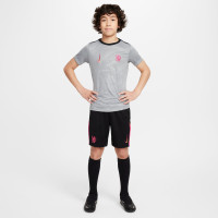 Nike Chelsea Pre-Match Trainingsshirt 2024-2025 Kids Grijs Zwart Roze