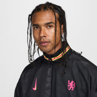 Nike Chelsea Anthem Veste d'Entraînement 2024-2025 Noir Jaune Rose