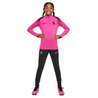 Nike Chelsea Strike Survêtement 1/4-Zip 2024-2025 Enfants Rose Noir