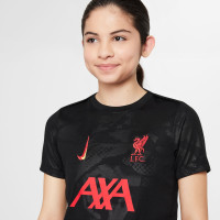 Nike Liverpool Academy Pro Maillot d'Entraînement 2024-2025 Enfants Noir Jaune Rouge