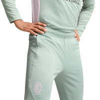 PUMA AC Milan Pantalon d'Entraînement 2024-2025 Vert-Gris Rose Gris Foncé