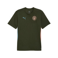 PUMA Manchester City Maillot d'Entraînement 2024-2025 Vert Olive Bleu Clair Rose