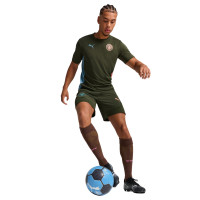 PUMA Manchester City Maillot d'Entraînement 2024-2025 Vert Olive Bleu Clair Rose