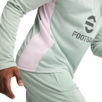 PUMA AC Milan Survêtement 1/4-Zip 2024-2025 Vert Gris Rose Clair