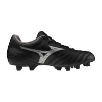 Mizuno Monarcida Neo III Select Gazon Naturel Chaussures de Foot (FG) Enfants Noir Argenté