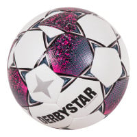 Derbystar Brillant Energy Voetbal Maat 5 Wit Roze Zwart