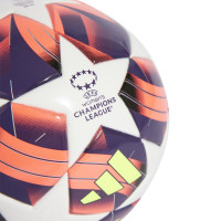 Mini-ballon de football adidas de l'UEFA Champions League pour femmes, taille 1, blanc, orange, violet