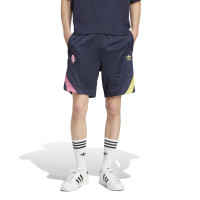 Pantalon adidas Juventus Originals 2024-2025 bleu foncé rose jaune