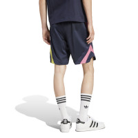 Pantalon adidas Juventus Originals 2024-2025 bleu foncé rose jaune