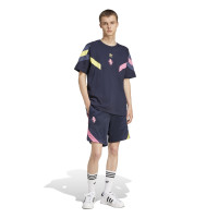 Pantalon adidas Juventus Originals 2024-2025 bleu foncé rose jaune