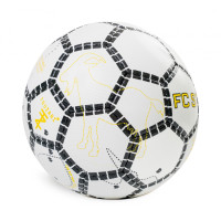 Football de rue Touzani FC Taille 5 blanc noir jaune