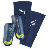 PUMA Neymar Jr. BNA Ultra Light Protège-Tibias Bleu Foncé Doré Jaune