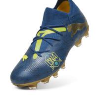 PUMA Future 7 Match BNA Gras / Kunstgras Voetbalschoenen (MG) Donkerblauw Goud Geel