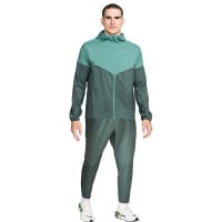 Survêtement zippé Nike Miler Repel, vert clair, vert, noir, argent