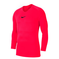 Sous-maillot à manches longues Nike Dri-FIT Park pour enfants rouge vif noir