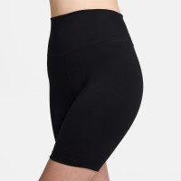 Nike One Short 8 pouces pour femmes, noir et blanc