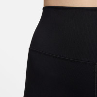 Nike One Short 8 pouces pour femmes, noir et blanc