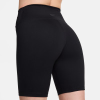 Nike One Short 8 pouces pour femmes, noir et blanc