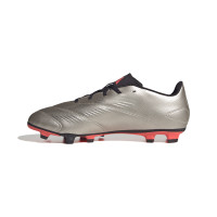 adidas Predator Club Gazon Naturel Gazon Artificiel Chaussures de Foot (MG) Argenté Noir Rose