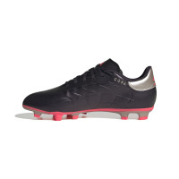 adidas Copa Pure 2 Club Gras / Kunstgras Voetbalschoenen (MG) Donkerpaars Zilver Roze