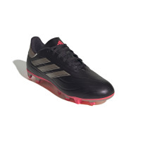 adidas Copa Pure 2 Club Gazon Naturel Gazon Artificiel Chaussures de Foot (MG) Mauve Foncé Argenté Rose