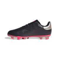 adidas Copa Pure 2 Club Gazon Naturel Gazon Artificiel Chaussures de Foot (MG) Enfants Mauve Foncé Argenté Rose