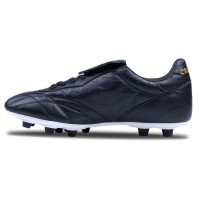 Cruyff Recopa Gazon Naturel Chaussures de Foot (FG) Noir Doré Blanc