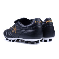 Cruyff Recopa Gras Voetbalschoenen (FG) Zwart Goud Wit