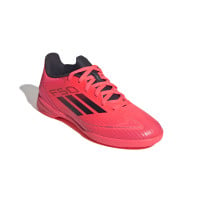 adidas F50 League Chaussures de Foot en Salle (IN) Enfants Rouge Vif Noir Argenté