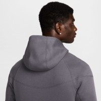 Nike Tottenham Hotspur Tech Fleece Survêtement 2024-2025 Gris Foncé Blanc