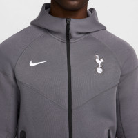 Nike Tottenham Hotspur Tech Fleece Survêtement 2024-2025 Gris Foncé Blanc