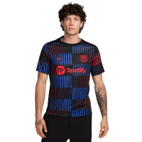 Nike FC Barcelone Pre-Match Maillot d'Entraînement 2024-2025 Noir Bleu Rouge