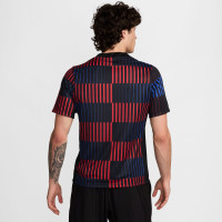 Nike FC Barcelone Pre-Match Maillot d'Entraînement 2024-2025 Noir Bleu Rouge