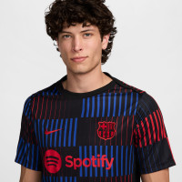 Nike FC Barcelone Pre-Match Maillot d'Entraînement 2024-2025 Noir Bleu Rouge