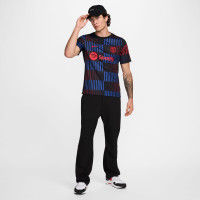 Nike FC Barcelone Pre-Match Maillot d'Entraînement 2024-2025 Noir Bleu Rouge