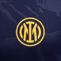 Nike Inter Milan Pre-Match Maillot d'Entraînement 2024-2025 Bleu Foncé Doré