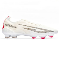 Chaussures de football Sokito Scudetta Gras (FG) blanc rouge noir