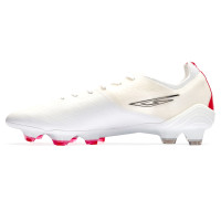 Chaussures de football Sokito Scudetta Gras (FG) blanc rouge noir