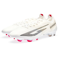 Chaussures de football Sokito Scudetta Gras (FG) blanc rouge noir