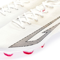 Chaussures de football Sokito Scudetta Gras (FG) blanc rouge noir