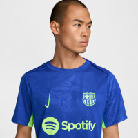 Nike FC Barcelona Pre-Match Trainingsshirt 2024-2025 Blauw Grijs Groen