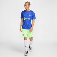 Nike FC Barcelona Pre-Match Trainingsshirt 2024-2025 Blauw Grijs Groen