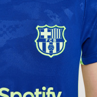 Nike FC Barcelona Pre-Match Trainingsshirt 2024-2025 Kids Blauw Grijs Groen