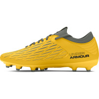 Chaussures de football Under Armour Magnetico Select 4.0 Gras (FG) jaune-gris